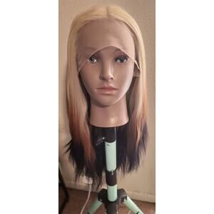 Multiple Color Lace Front Human Hair Blend